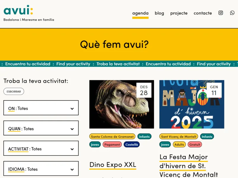 Screenshot da Avui.info