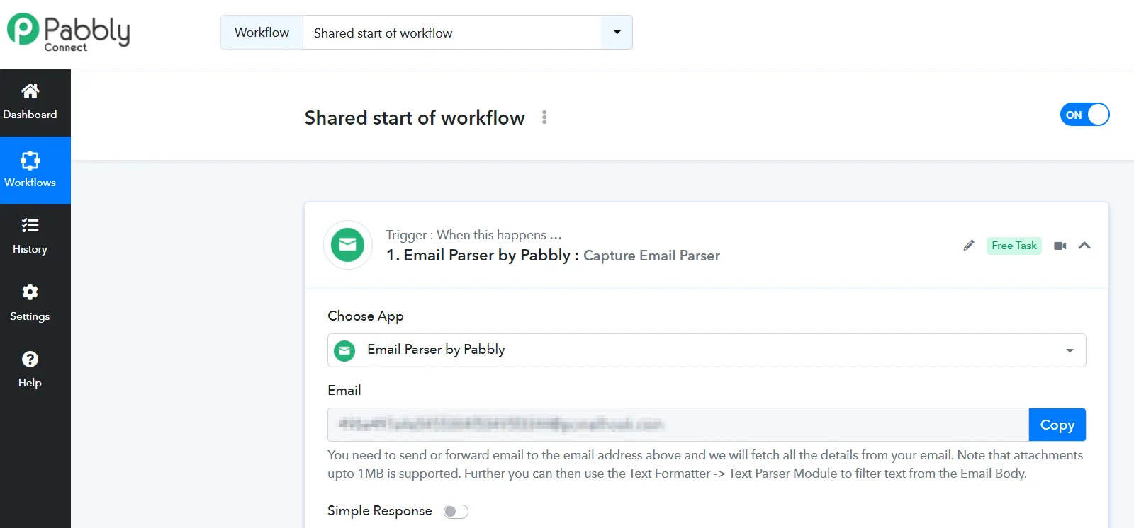 Captura de pantalla de Pabbly Connect Pabbly Connect Screenshot